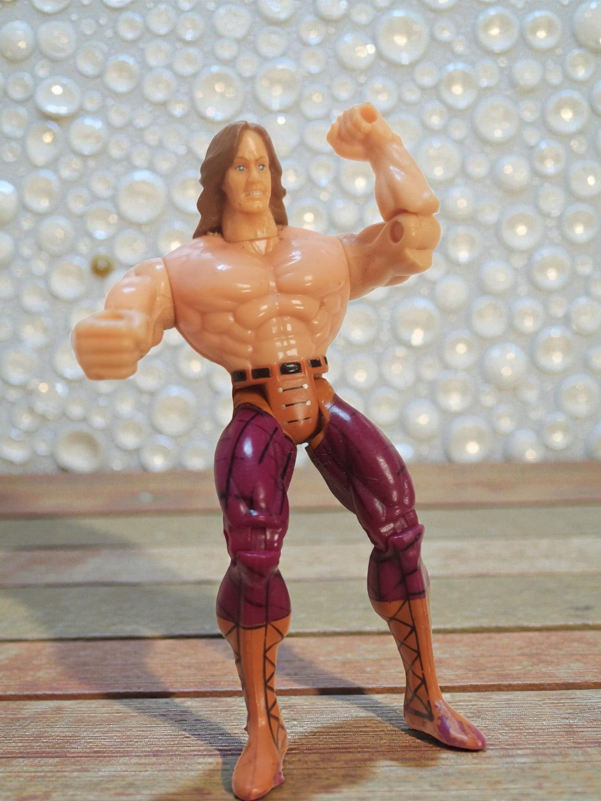 Figurine Hercules Toybiz 1995 vintage rétro Disney héros articulé violet