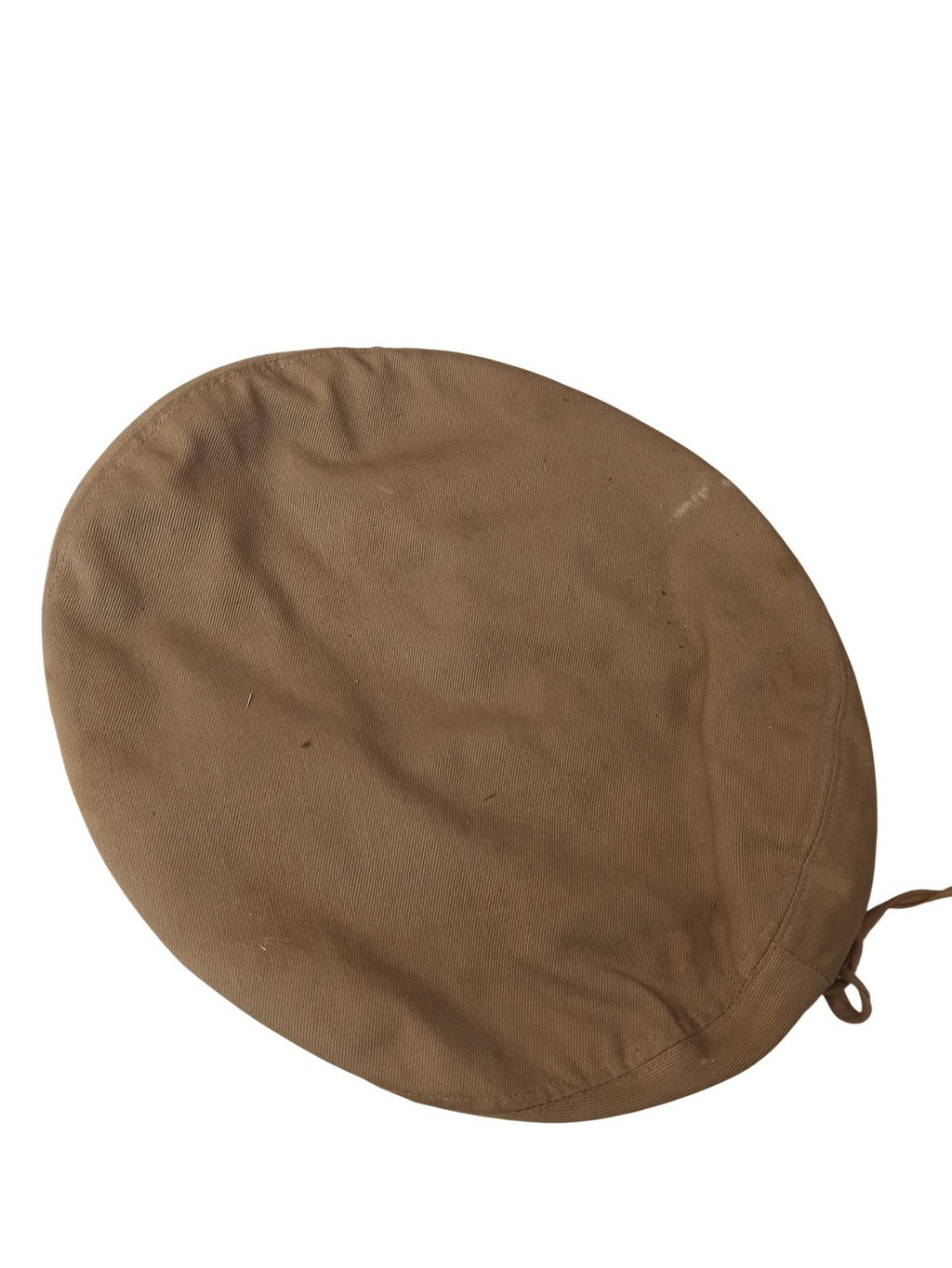 Béret parachutiste ancien France beige cuir Choulet Marseille vintage militaire