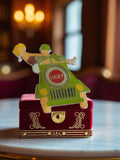 Pin's publicitaire vintage émaillé Lucky Jeep vert années 90