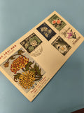 Ancienne enveloppe FDC Vietnam fleurs 1965 timbres oblitérés collection