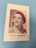 Ancienne photo dédicacée Sylvia Scharska portrait vintage collection