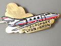 Pin's rétro ancien Aéroport Lyon Bron ? badge collection aviation française