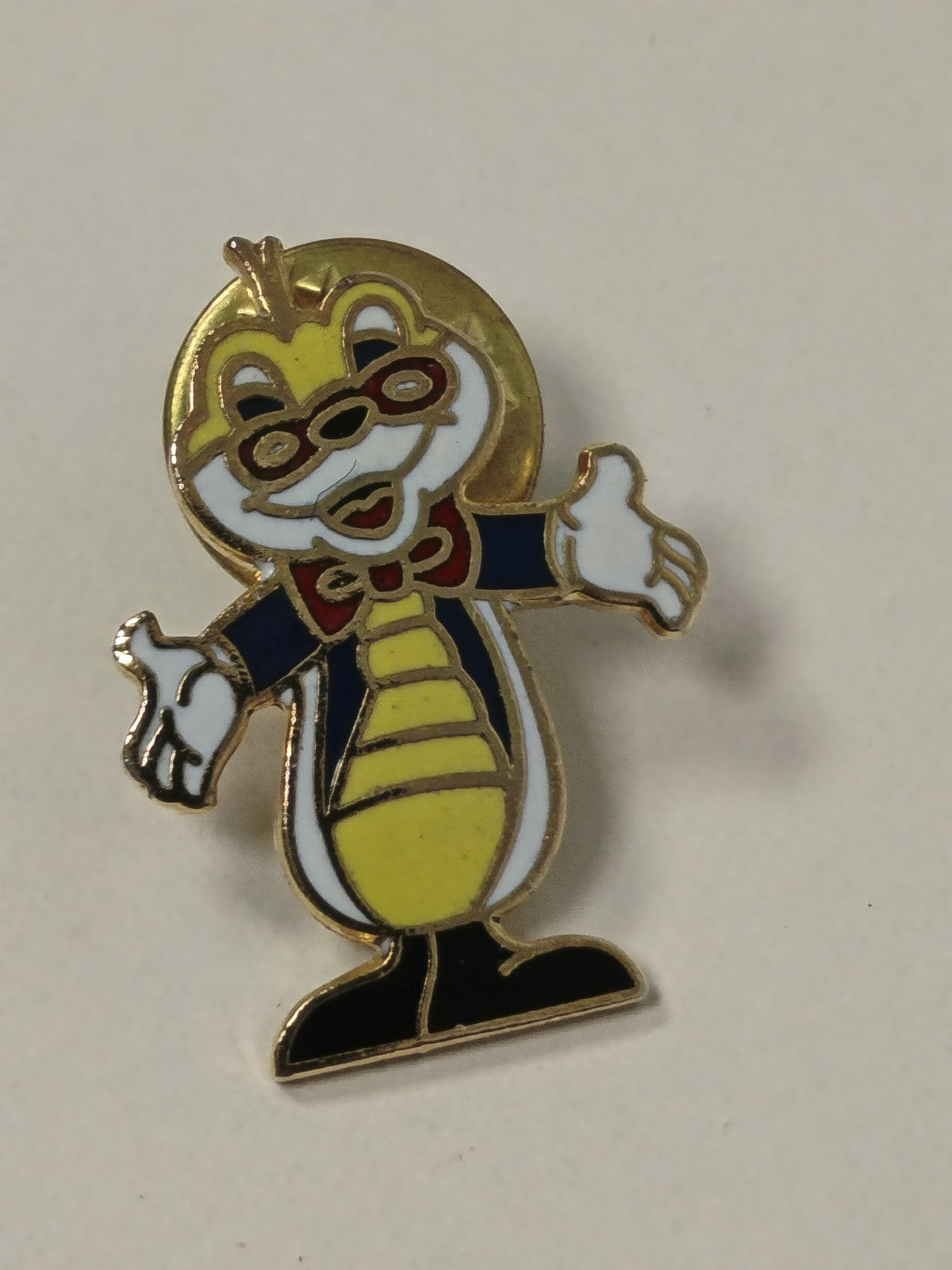 Vintage retro pin for collectors, original 80s badge-