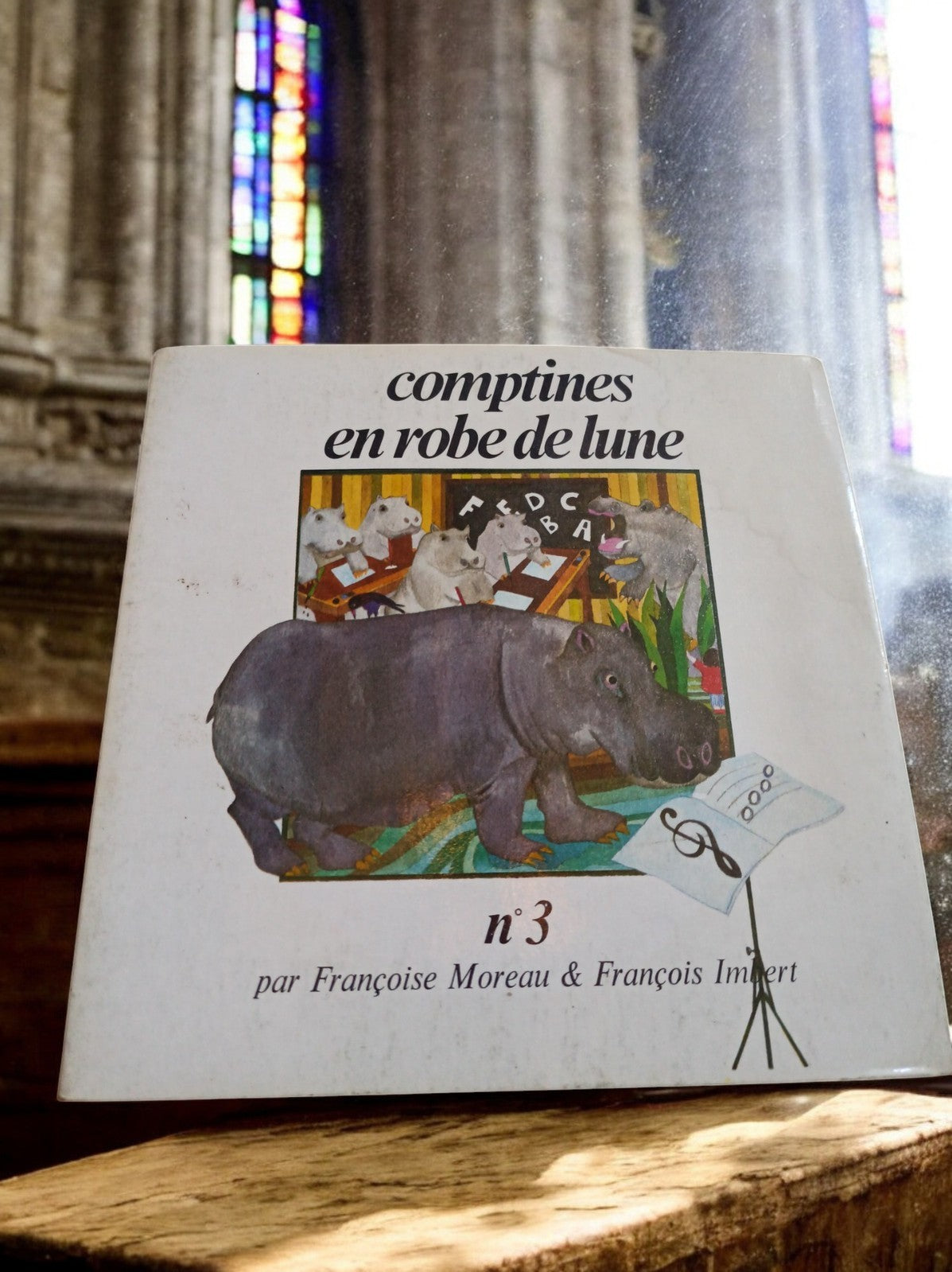 Vinyle 45 tours Comptines en robe de lune n°3 vintage, Moreau Imbert, pochette i
