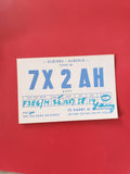 Carte radio QSL 7X2AH Algérie Algiers DXCC zone 33 indicatif bleu SSB