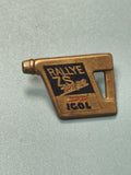 Vintage pin's IGOL Rallye ZS Turbo bidon huile ancien collection auto