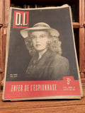 Magazine D.I. 1943 Suzy Carrier espionnage ancien presse vintage rétro