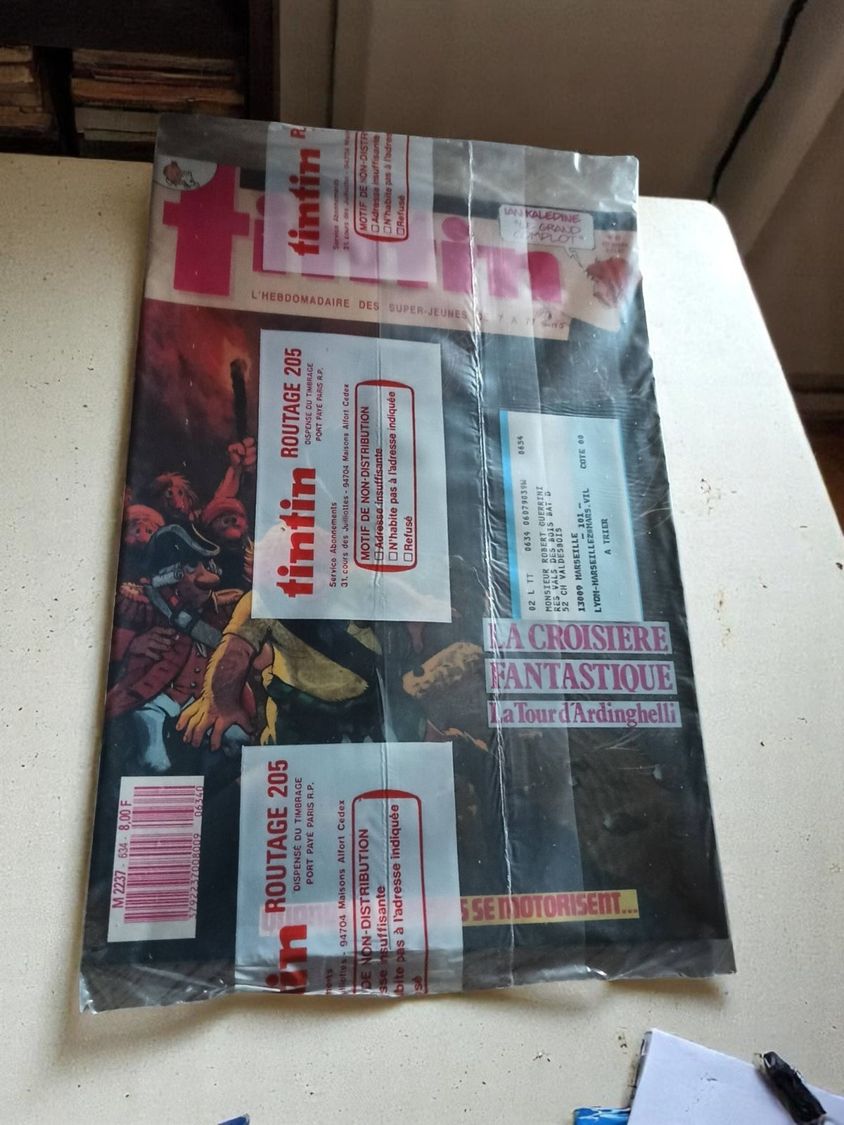 Vintage Tim und Struppi Magazin in Blisterpackung, Sammlerausgabe, Die phantastische Kreuzfahrt