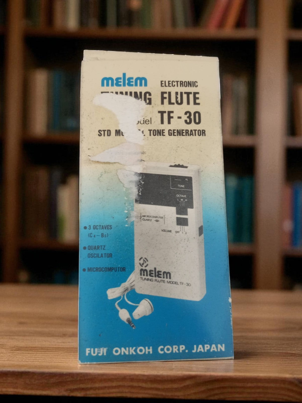 Melem TF-30 Vintage Flute Tuner, Fuji Onkoh Japan Retro Electronic