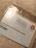 Lettre oblitérée 1962 Michelin Pneumatiques timbre 25c Bordeaux philatélie