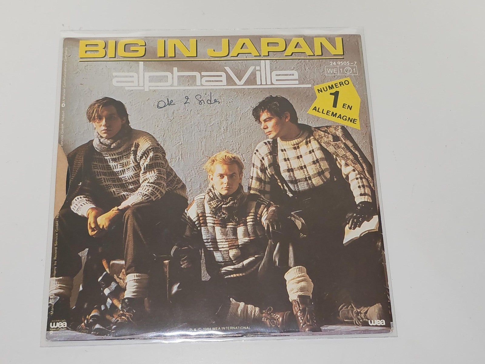 Vinyle 45 tours ancien Alphaville rétro, disque vintage collector très bon état