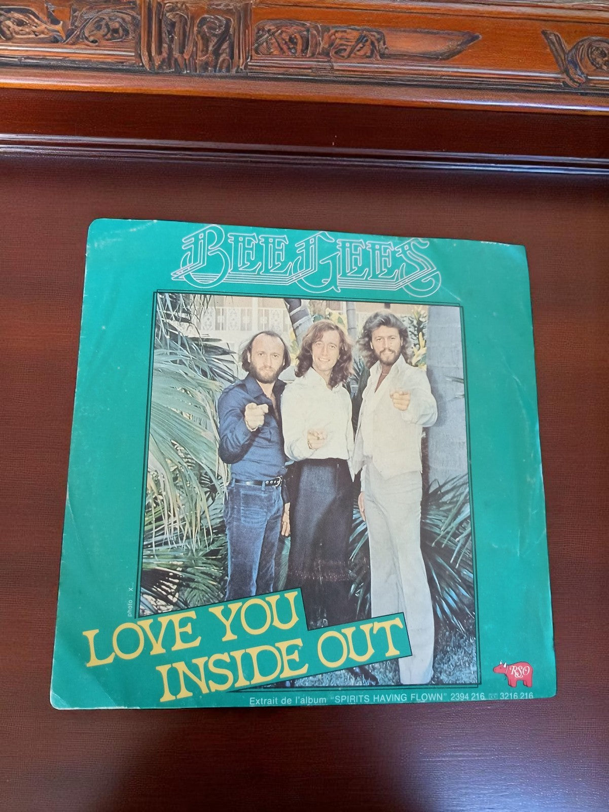Vinyle 45T Bee Gees Love You Inside Out RSO vintage années 70 pop retro