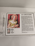 Feuillet philatélique CEF La Gravure Albert Decaris timbre oblitéré FDC