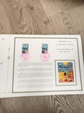 Feuillet timbres Croix-Rouge 1974 France, Pierrette Lambert, oblitérés, philatél
