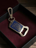 Porte-clés décapsuleur ancien CHEVALINE René Olive vintage rétro pub
