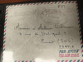 Lettre Base Aérienne Rabat-Salé FM Par Avion enveloppe philatélie Maroc France