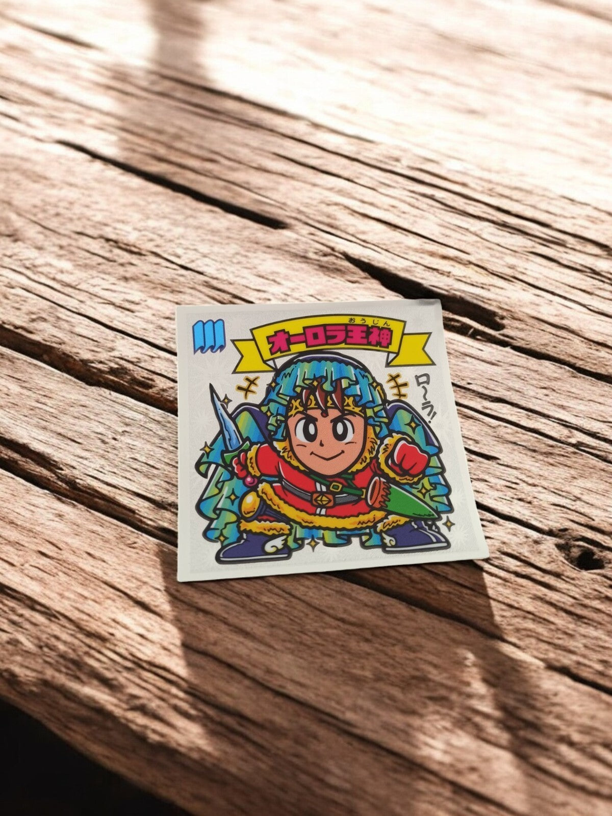 Sticker Bikkuriman Old Aurora King Japon vintage, autocollant rare manga