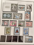 Timbres Monaco neufs XXe, Croix-Rouge, personnalités, fleurs, philatélie