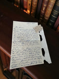 Lettre manuscrite ancienne 1952 post WW2 à sa mère vintage papier encre