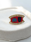 Pin's Coupe de France OM 2007 badge vintage football rétro Olympique Marseille