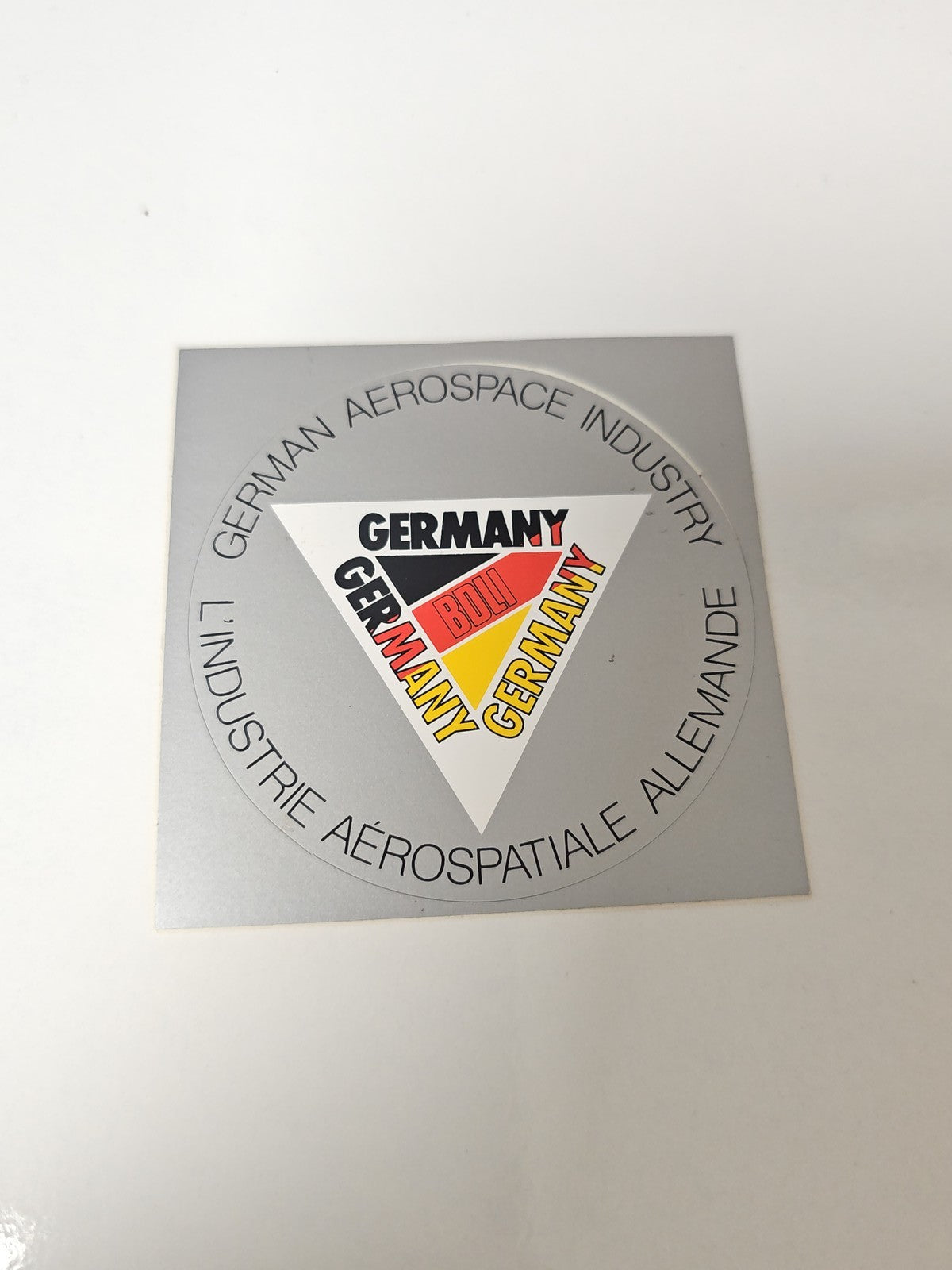 Vintage autocollant publicitaire ancien industrie aérospatiale Allemagne collect