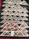 Timbres triangulaires Lituanie Lietuvas Oro Pastas lot x24, 5c 10c 15c 20c, phil