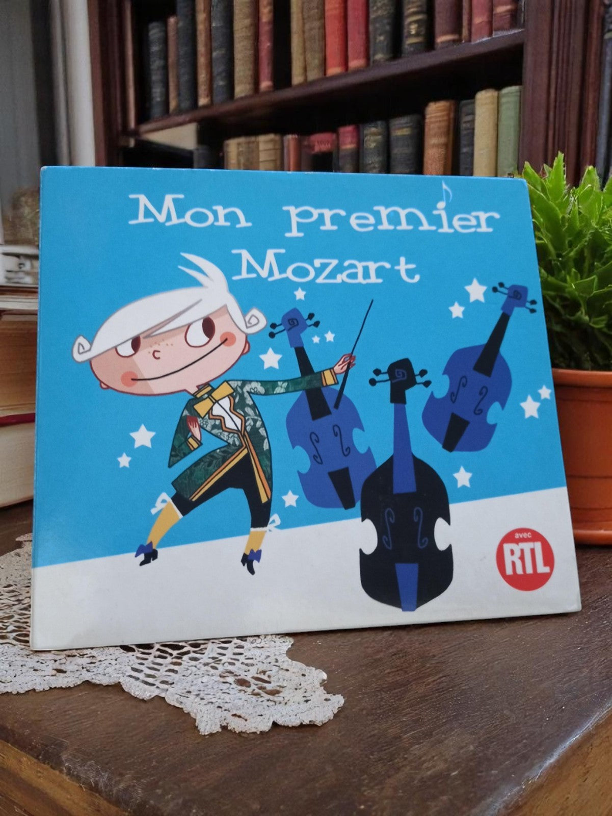 CD Mon premier Mozart vintage RTL – pochette illustrée enfant, musique classique