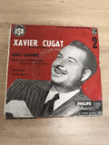 Vinyle 45 tours Xavier Cugat EP Philips pochette rouge Adieu Lisbonne (Ref 4)