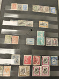 Lot anciens timbres oblitérés Grèce philatélie collection, motifs historiques