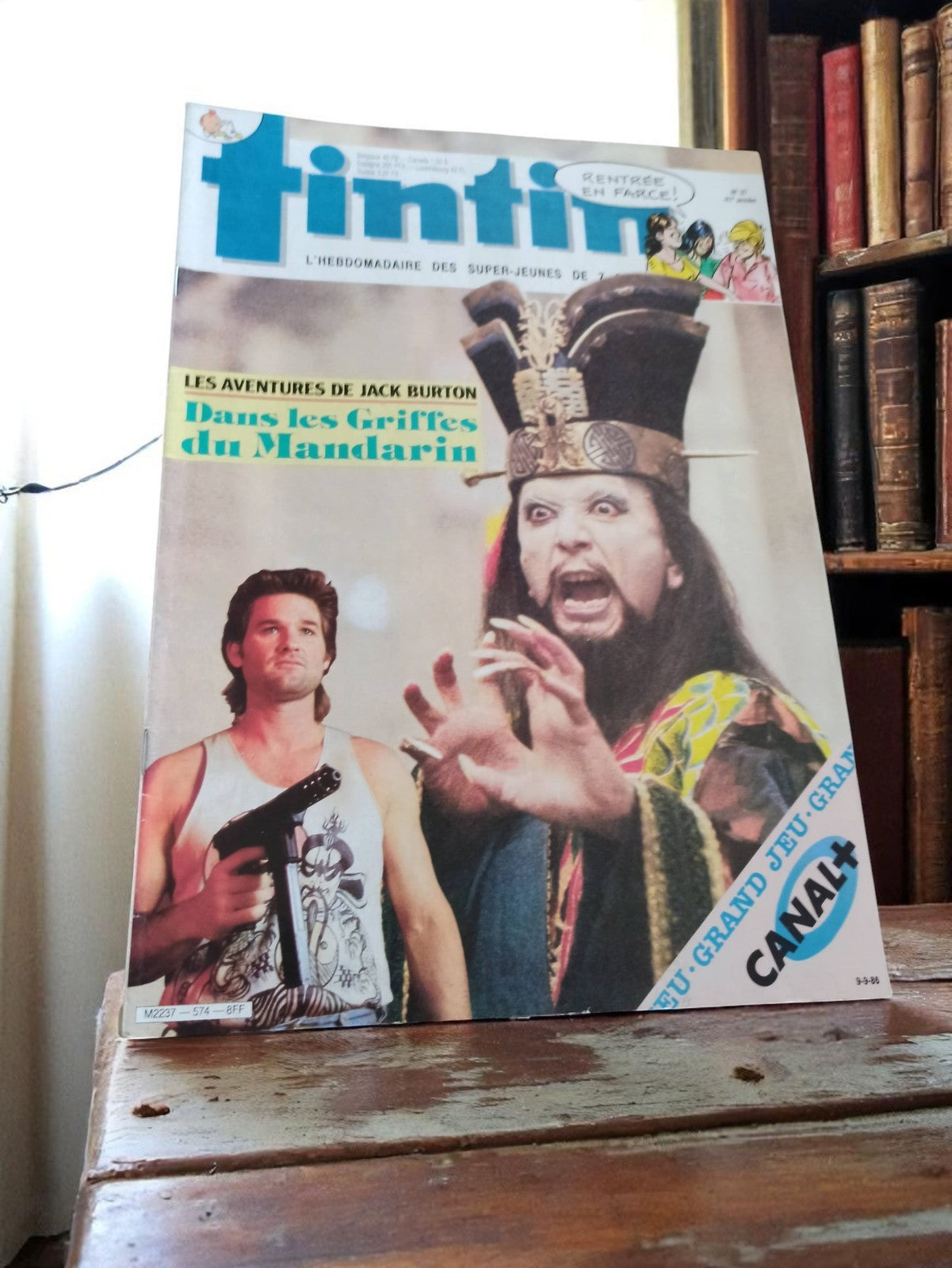 Magazine Tintin vintage années 80 Jack Burton Griffe Mandarin collector rare
