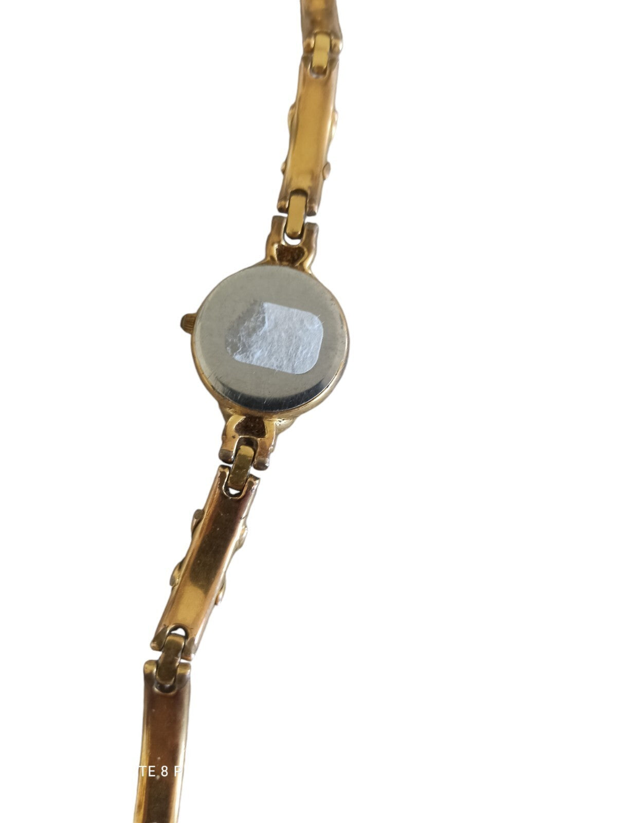 Montre femme Fontenay vintage dorée cadran romain bracelet motif tressé