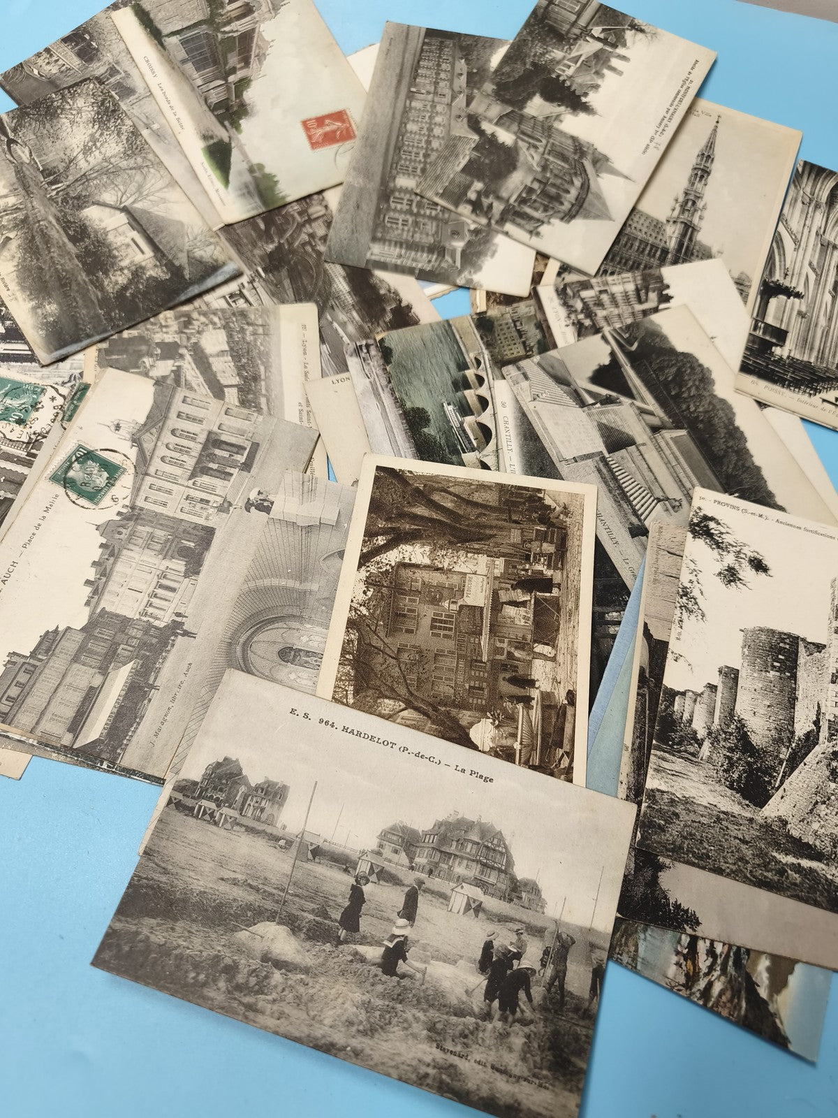 Lot cartes postales anciennes CPA divers lieux paysages monuments vintage (Ref 8