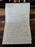 Lettre manuscrite ancienne 1949 colonie vacances Bonneville Haute-Savoie vintage