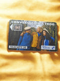 Télécarte France Telecom 50 unités vintage Conversation à trois rare