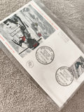Lettre 1er jour Chamonix 1962 ski alpin, enveloppe philatélie ancienne FDC