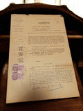 Document arrêté préfectoral Marseille 1938 timbres fiscaux vintage Bouches-du-Rh