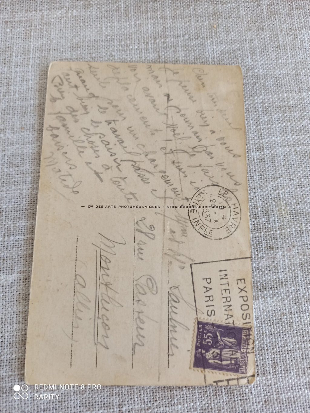 Carte Postale Ancienne Paquebot Le Normandie Transatlantique Collection Marine
