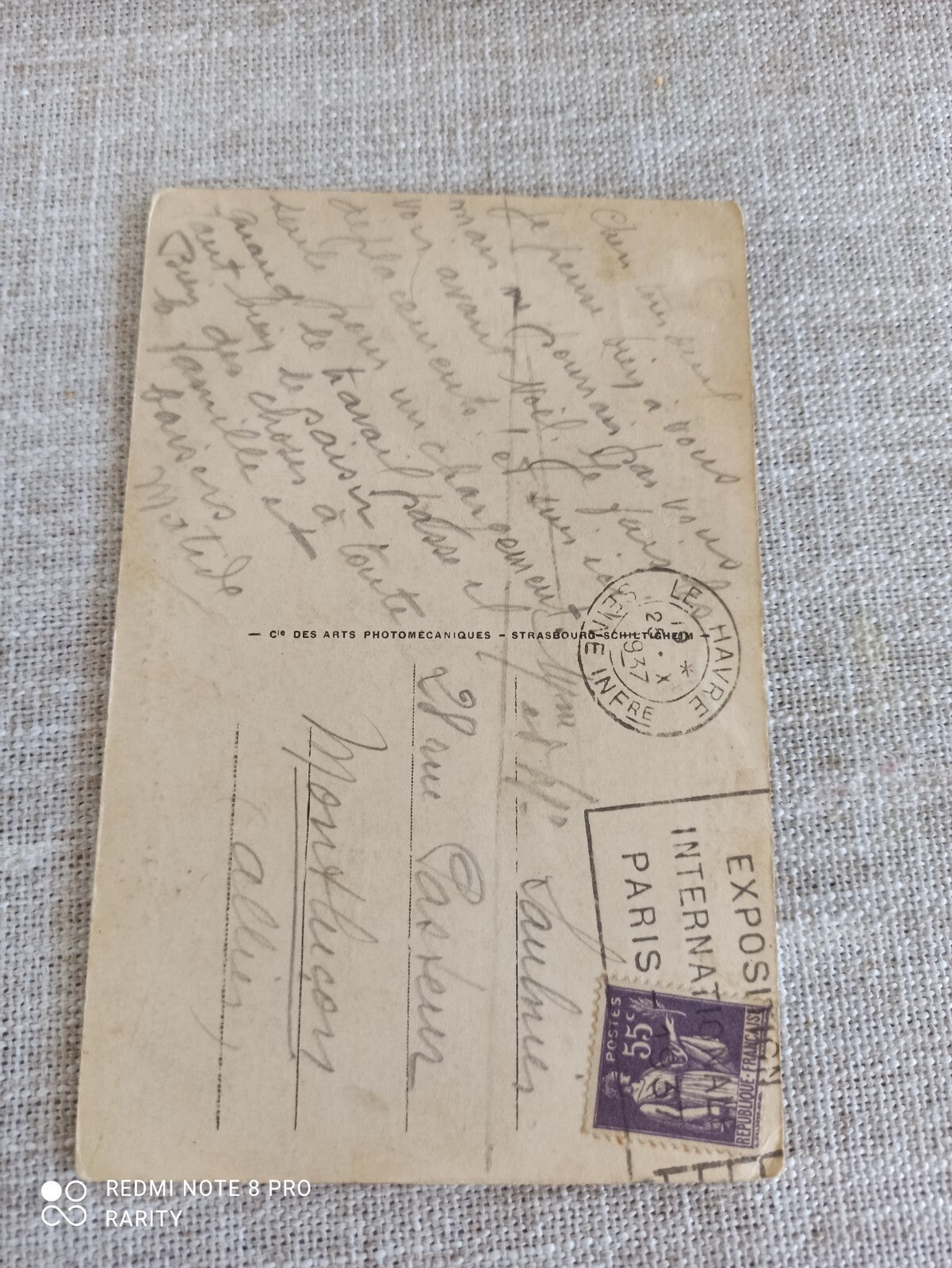 Carte Postale Ancienne Paquebot Le Normandie Transatlantique Collection Marine