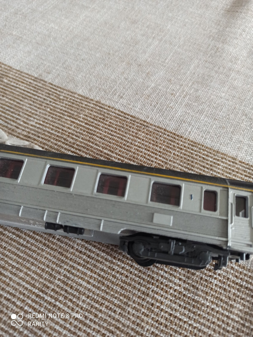 Voiture voyageurs Meccano HO gris argent modèle réduit vintage train wagon