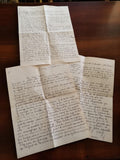 Lettre manuscrite ancienne 1944 ? témoignage quotidien France guerre