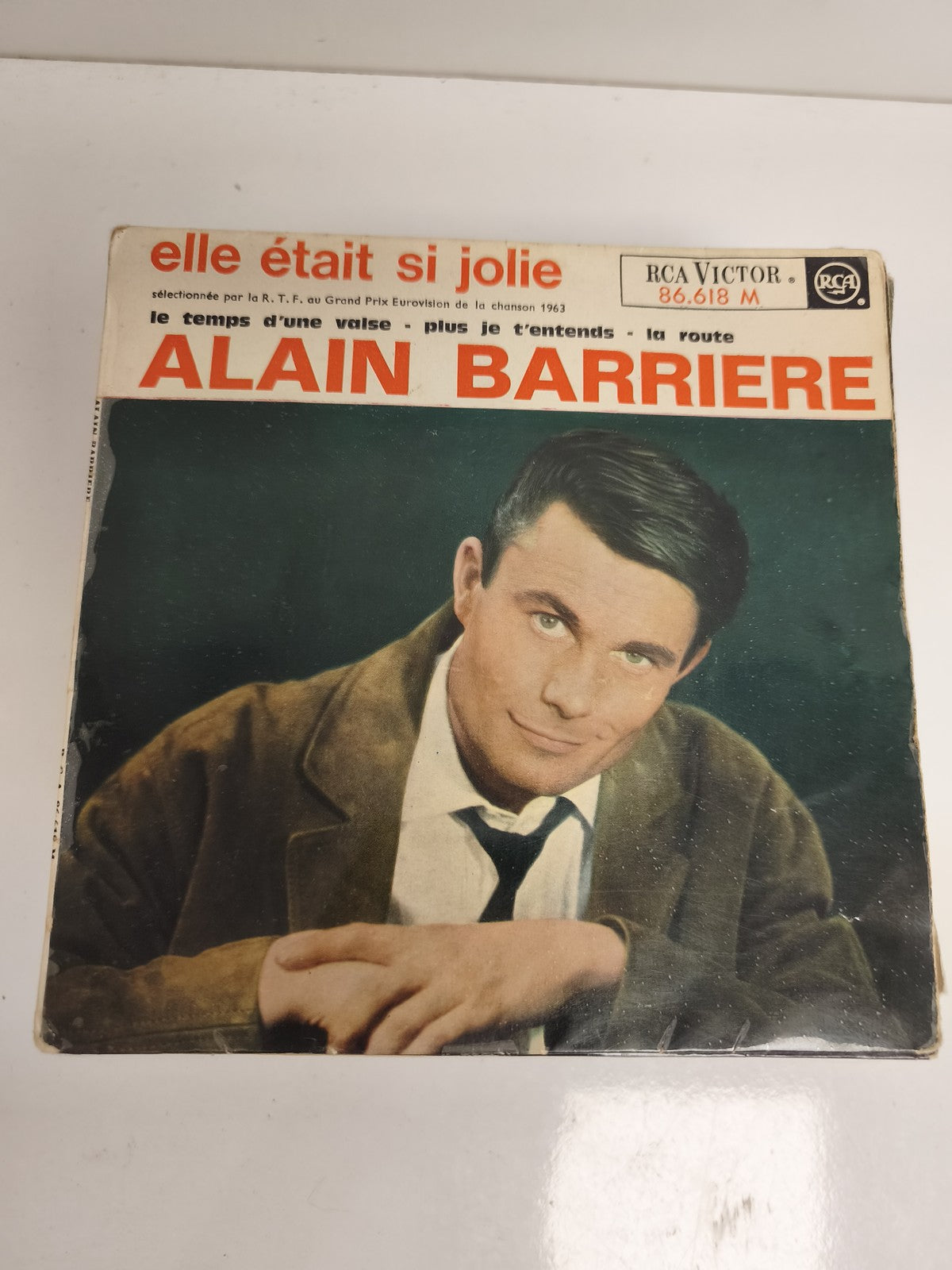 Vinyle 45 tours Alain Barrière Elle était si jolie RCA Victor 86.618 M