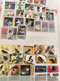 Timbres thématiques oblitérés lot divers pays insectes art costumes
