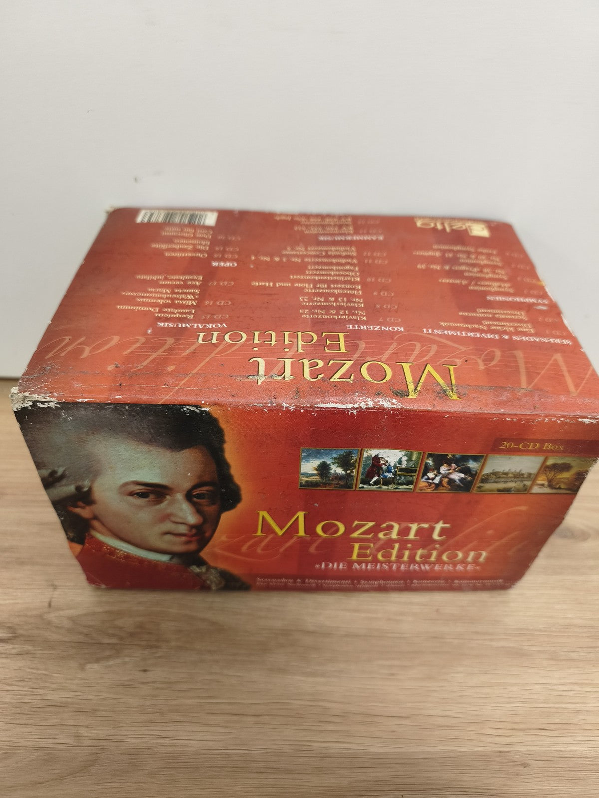Coffret CD Mozart Edition 20 disques ? Musique classique ? Pochette rouge illust