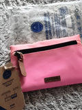 Trousse Cabaia rose pochette avant Medium 18 cm neuve fermeture zippée