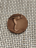 Médaille ancienne athlétisme bronze aspect art déco sportif vintage