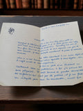 Lettre manuscrite ancienne 1949, écriture bleue, papier à en-tête vintage