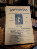 Revue universitaire ancienne Conférencia 1922 rétro journal Annales vintage