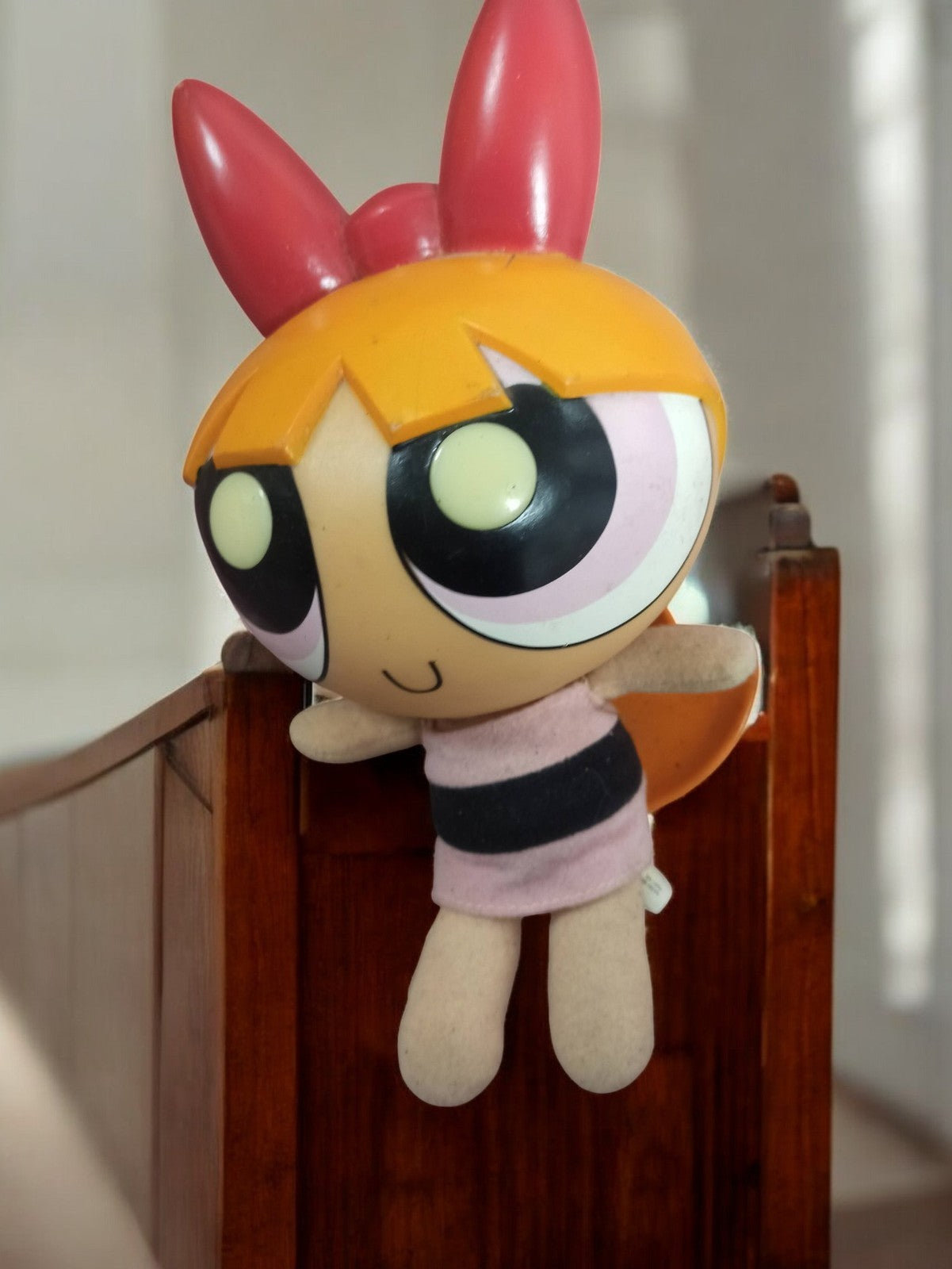 Figurine vintage Super Nanas Powerpuff Girls Blisstina peluche et plastique
