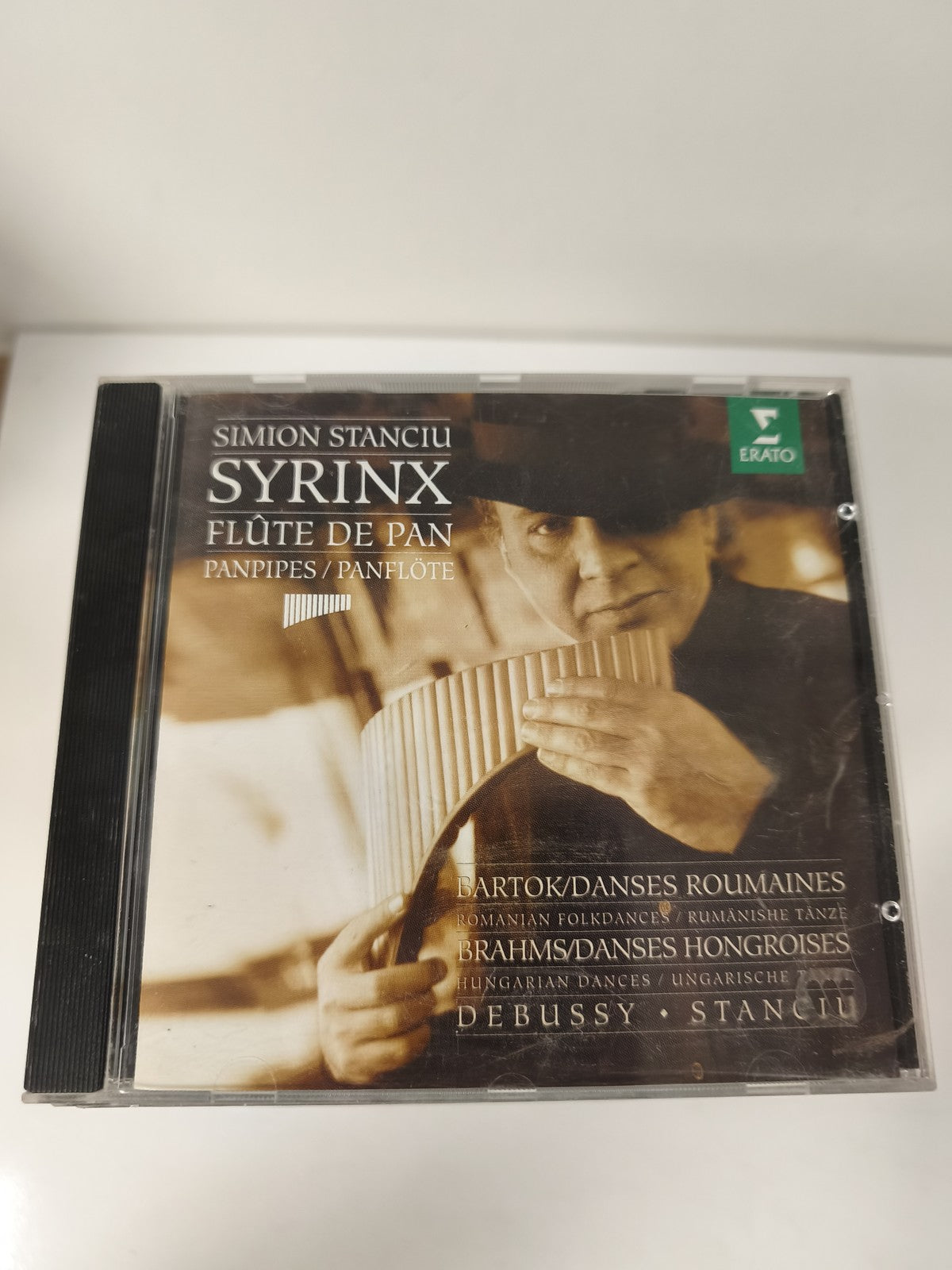 CD Simion Stanciu Syrinx Flûte de Pan Bartok Brahms Debussy Erato