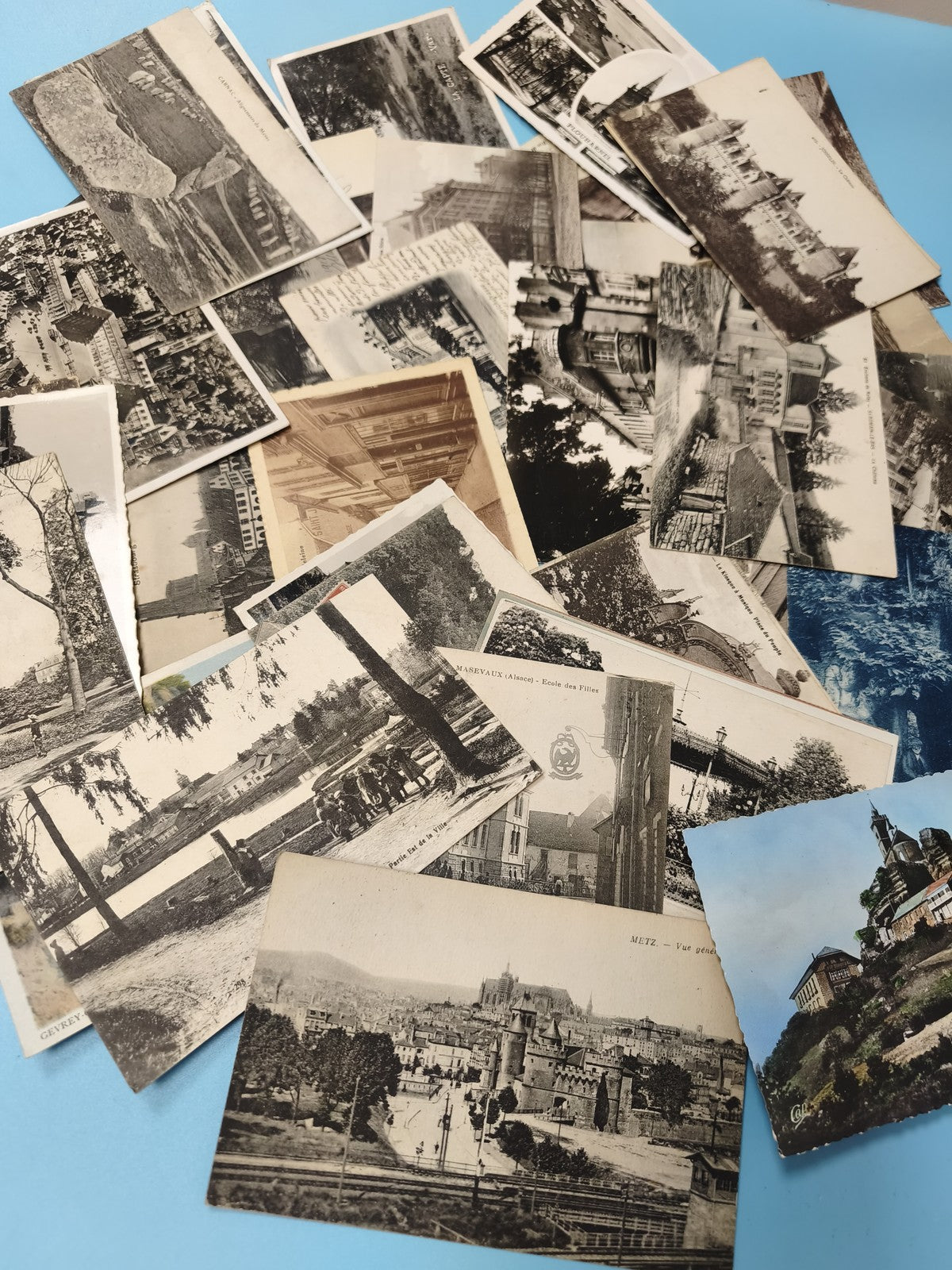 Lot cartes postales anciennes CPA divers lieux France collection vintage vrac